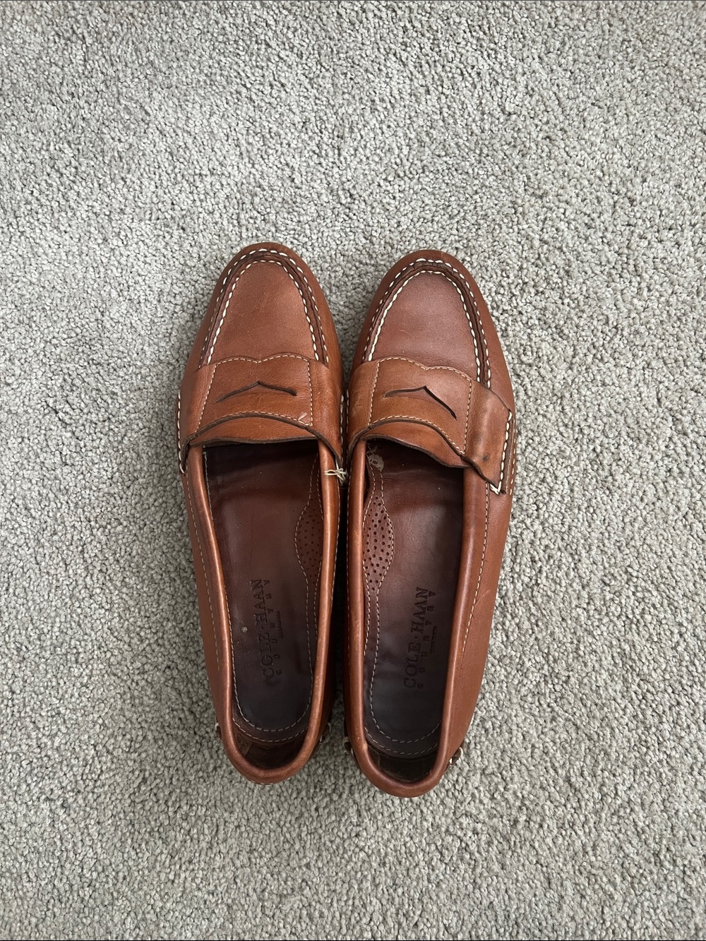 Cole Haan Brown Leather Women’s Penny Loafers